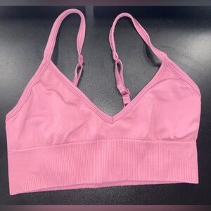 Lululemon dusty pink v-neck bra - no pads size 4